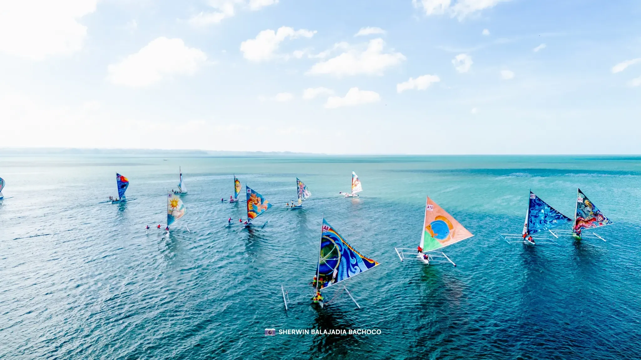 Paraw Regatta sailboats in Iloilo